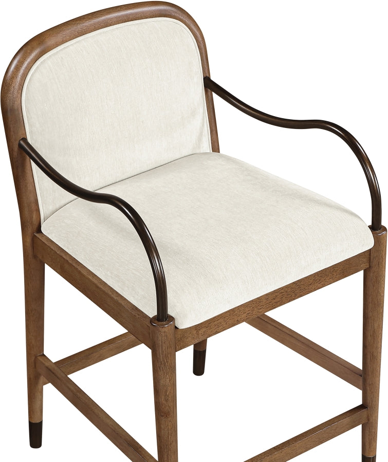 Cambria Fabric Upholstered Counter Stool — 75032-C - Cream - 75032Cream-C alternate view 6