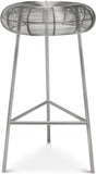 Tuscany Iron Counter Stool — 963-C - Silver - 963Silver
