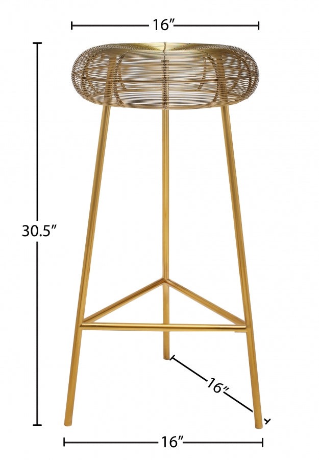 Tuscany Iron Bar Stool — 964-C - Gold - 964Gold Dim