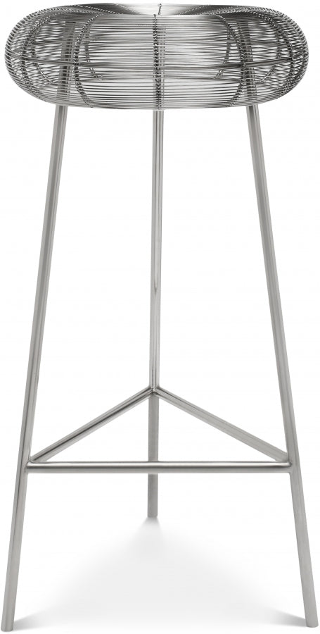 Tuscany Iron Bar Stool — 964-C - Silver - 964Silver
