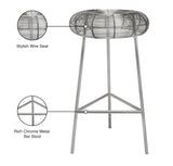 Tuscany Iron Bar Stool — 964-C - Silver - 964Silver Infographic