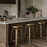 Lang Iron Adjustable Bar / Counter Stool — 936-C - Gold - 936Gold alternate view 1