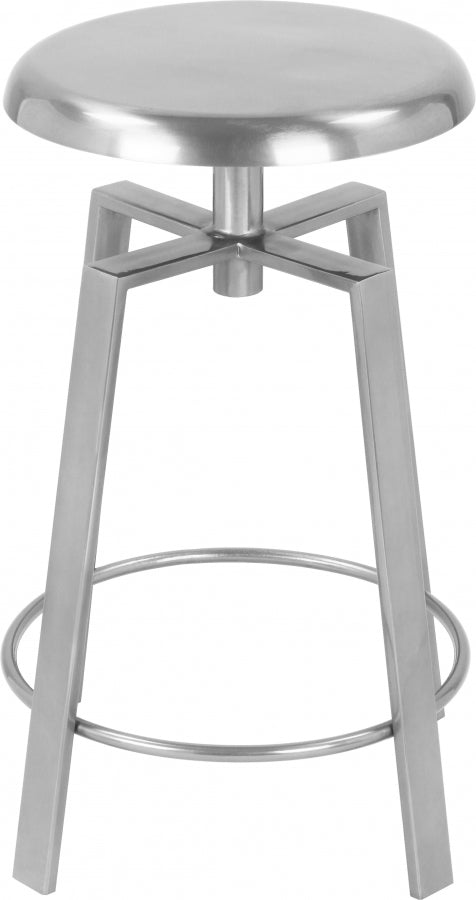 Lang Iron Adjustable Bar / Counter Stool — 936-C - Silver - 936Silver alternate view 4