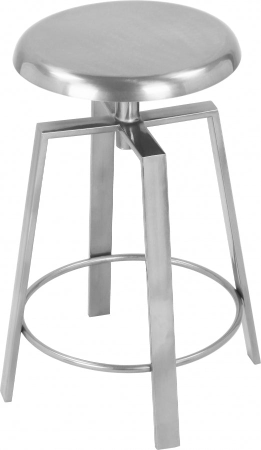 Lang Iron Adjustable Bar / Counter Stool — 936-C - Silver - 936Silver alternate view 6