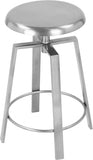 Lang Iron Adjustable Bar / Counter Stool — 936-C - Silver - 936Silver alternate view 6