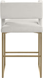 Caleb Velvet Upholstered Counter Stool — 969-C - Cream - 969Cream-C alternate view 2