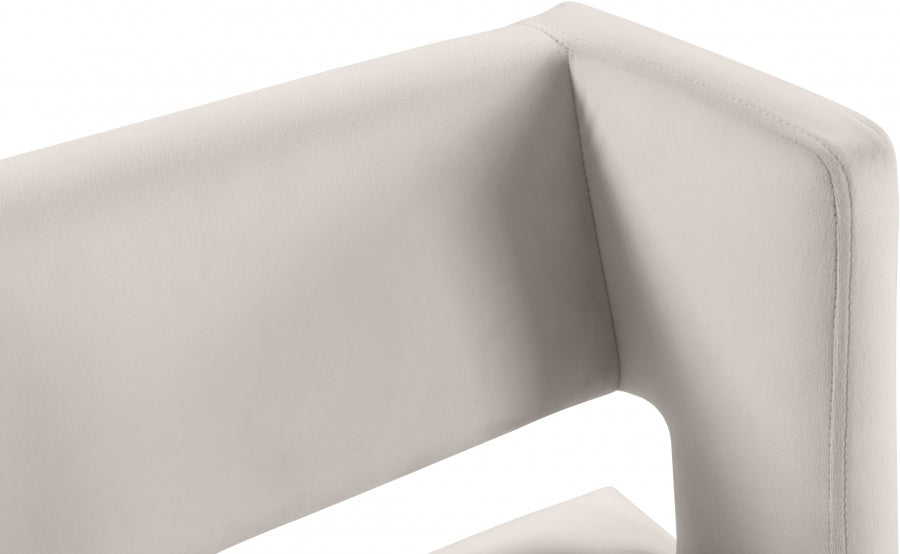 Caleb Velvet Upholstered Counter Stool — 969-C - Cream - 969Cream-C alternate view 5