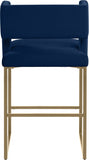 Caleb Velvet Upholstered Counter Stool — 969-C - Blue - 969Navy-C alternate view 2