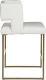 Caleb Vegan Leather Upholstered Counter Stool — 969-C-Leather - White - 969White-C alternate view 3