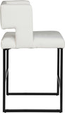 Caleb Vegan Leather Upholstered Counter Stool — 970-C-Leather - White - 970White-C alternate view 3