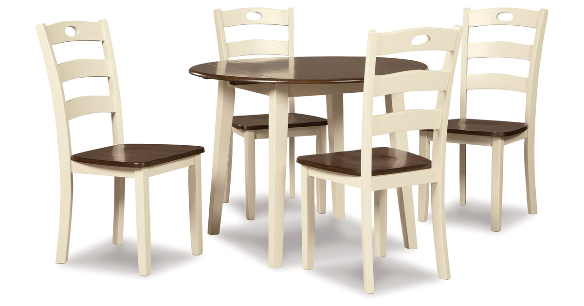 Woodanville Cream/Brown Dining Room Set