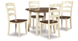 Woodanville Cream/Brown Dining Room Set