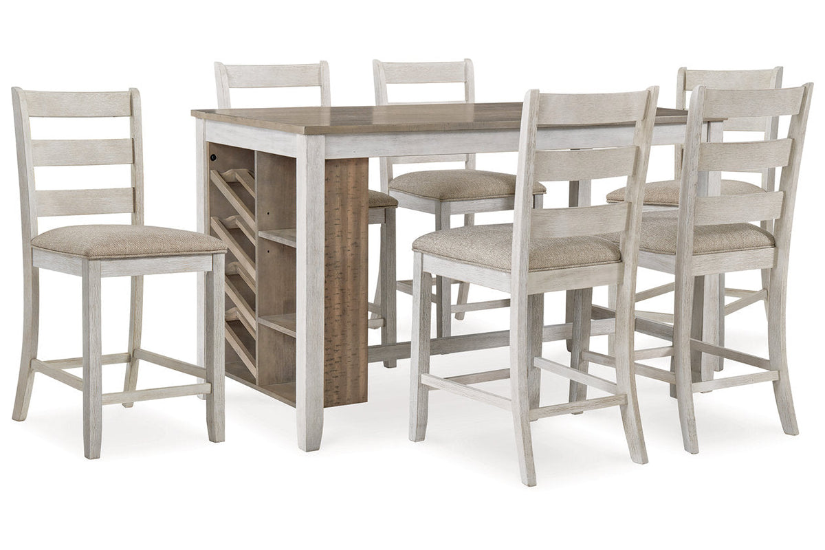 Skempton White/Light Brown Counter Height Set