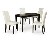 Kimonte Dark Brown/Ivory Dining Room Set