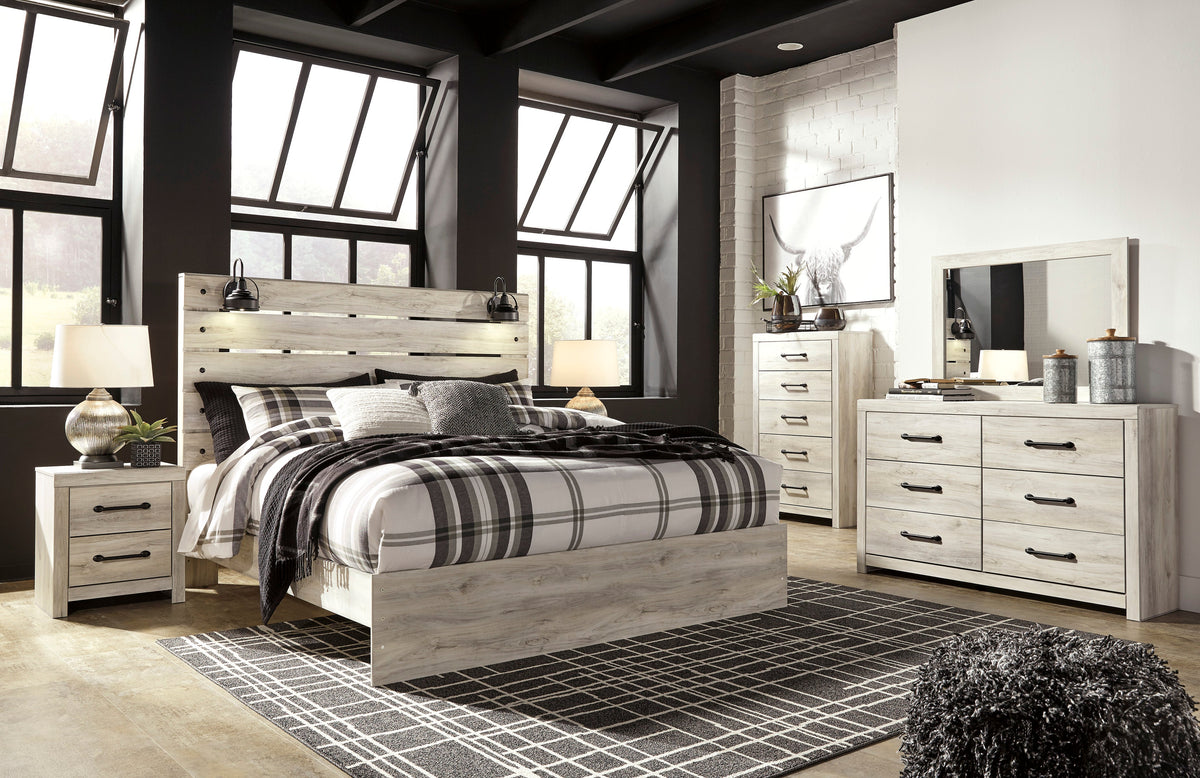 Cambeck Whitewash Panel Bedroom Set