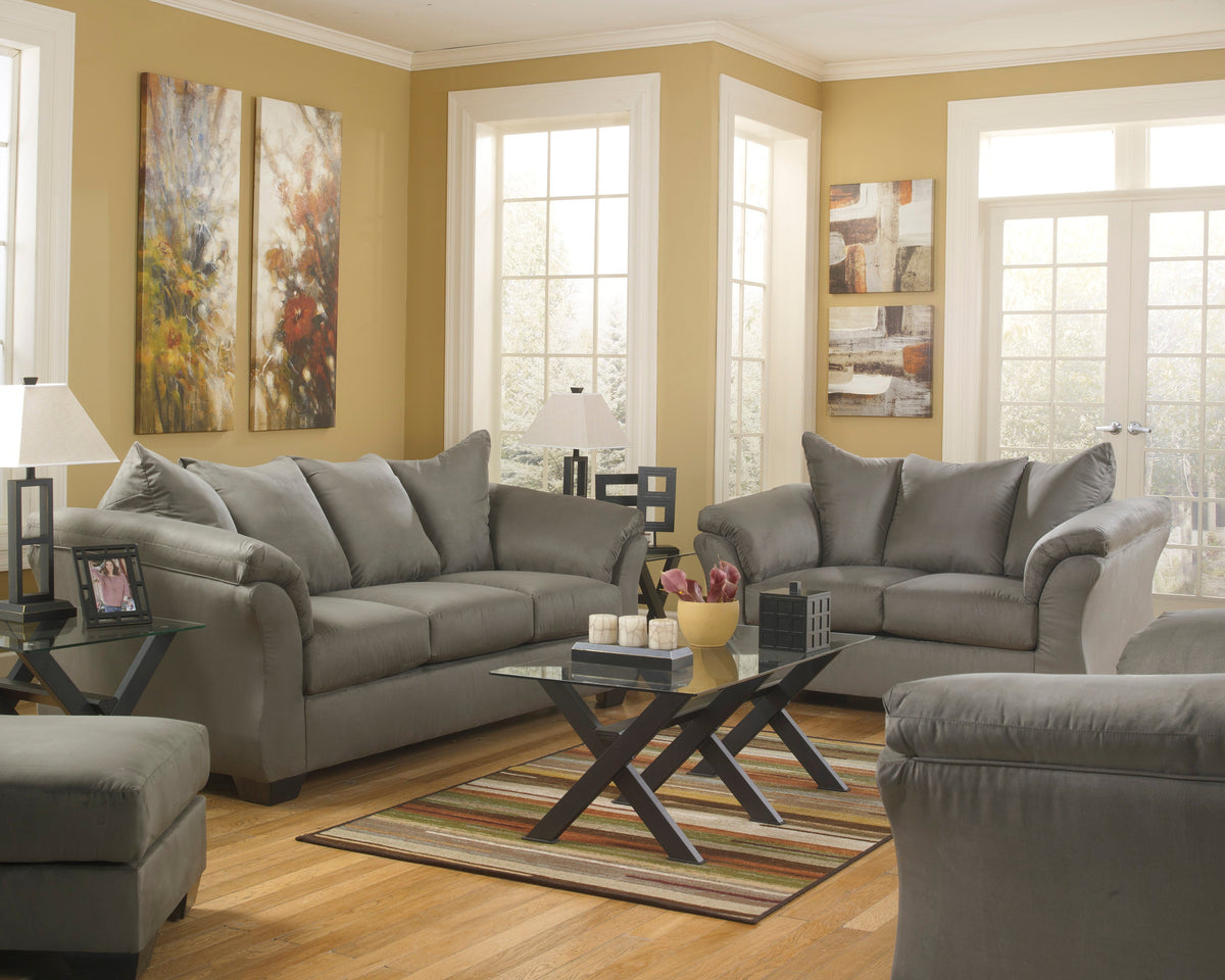 Darcy Cobblestone Living Room Set