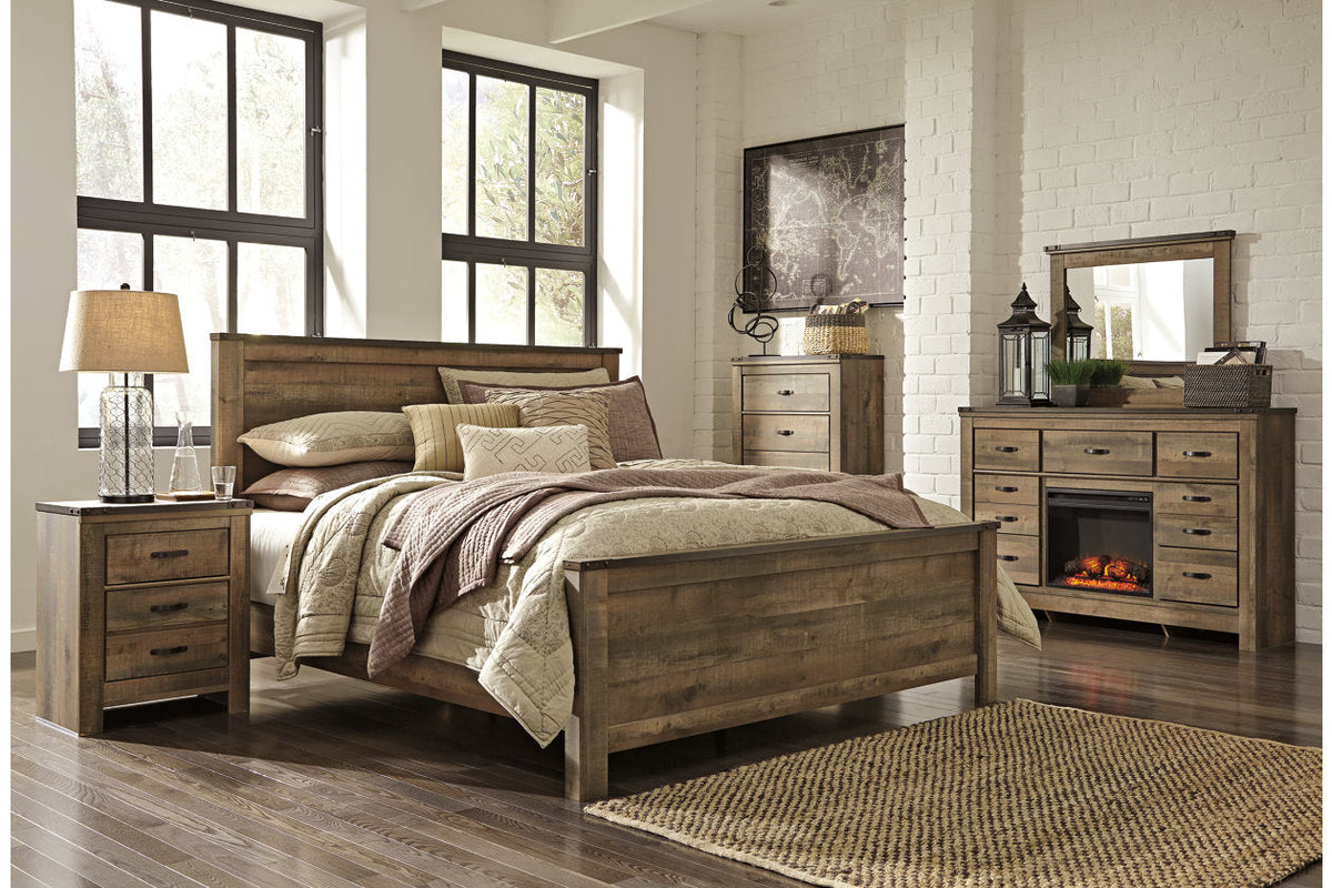 Trinell Brown Panel Bedroom Set