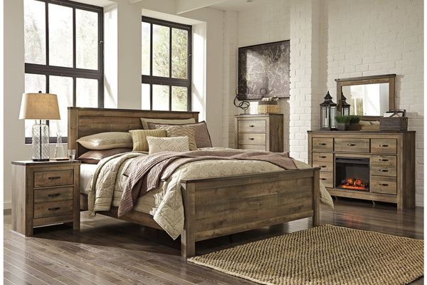 Trinell Brown Panel Bedroom Set