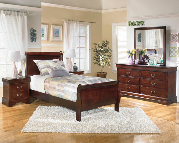 Alisdair Reddish Brown Youth Sleigh Bedroom Set