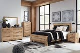 Hyanna Tan Brown Panel Bedroom Set