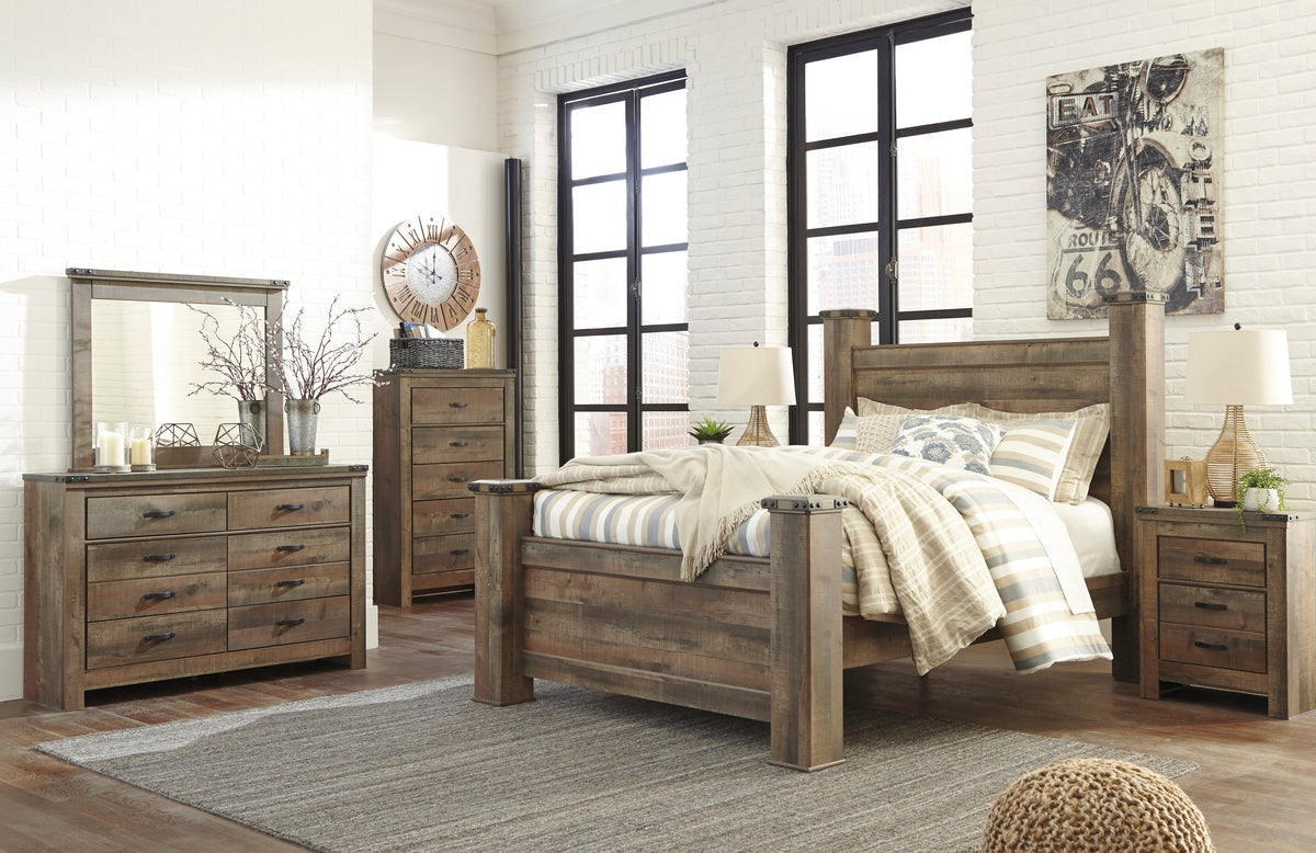 Trinell Brown Poster Bedroom Set