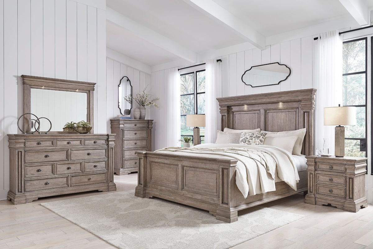 Blairhurst Light Grayish Brown Panel Bedroom Set
