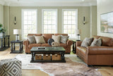 Carianna Caramel Leather Living Room Set