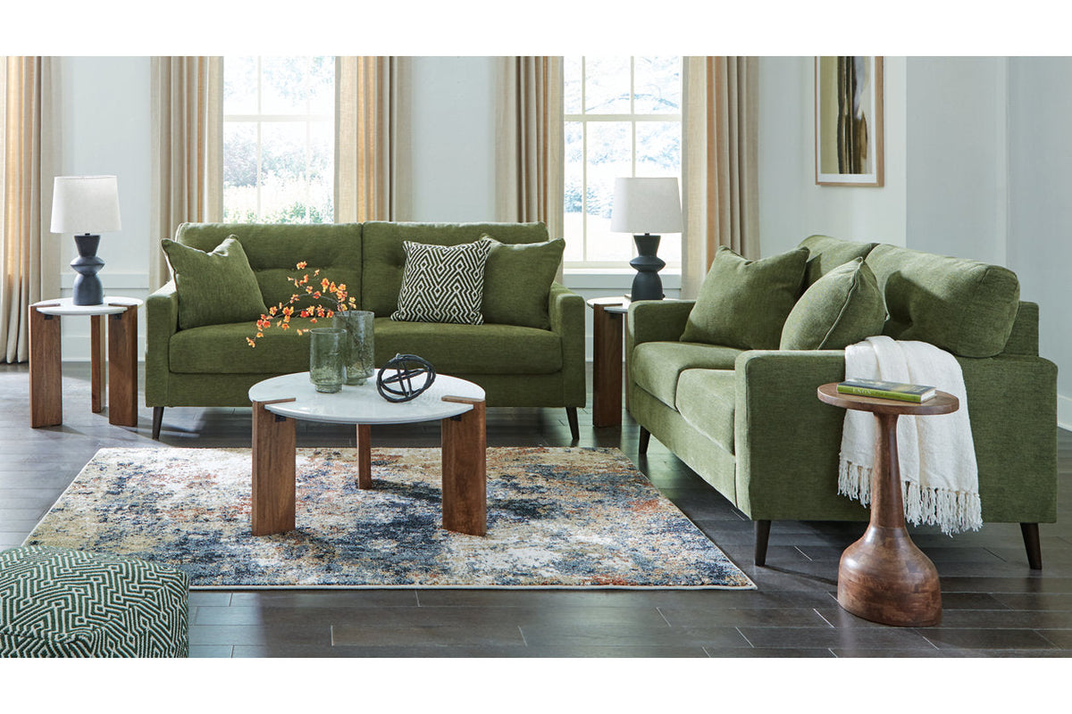 Bixler Olive Living Room Set