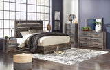 Drystan Multi LED Panel Bedroom Set