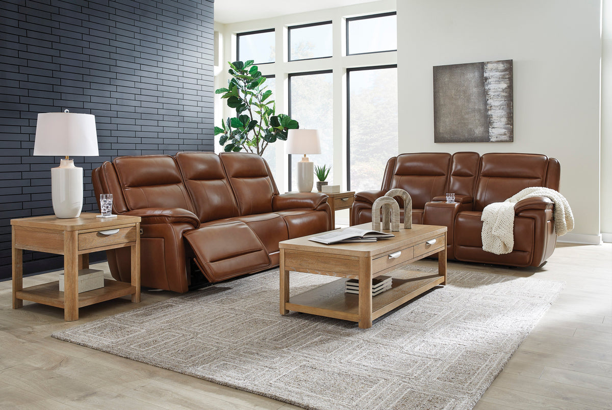 Healy Pier Chocolate Power Reclining Living Room Set