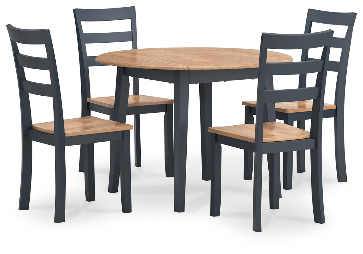 Gesthaven Natural/Blue Dining Room Set