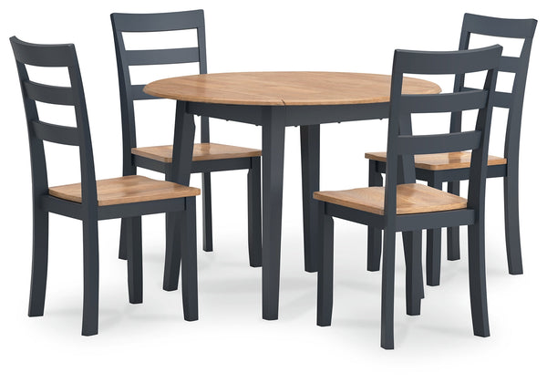 Gesthaven Natural/Blue Dining Room Set