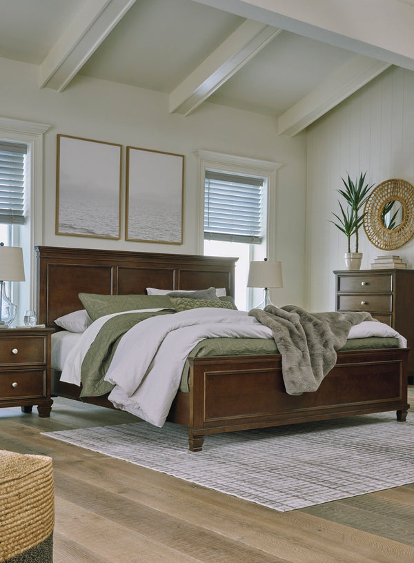 Danabrin Brown Panel Bedroom Set