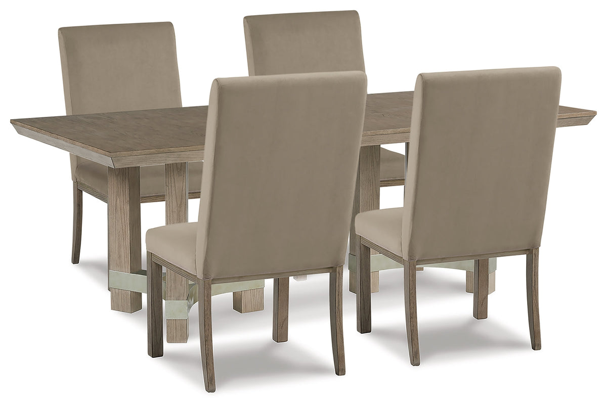 Chrestner Gray Dining Room Set