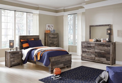 Derekson Multi Gray Youth Panel Bedroom Set