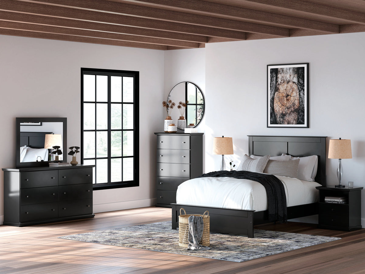 Maribel Black Youth Panel Bedroom Set