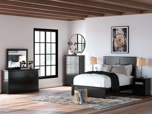 Maribel Black Youth Panel Bedroom Set