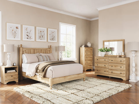 Aleaport Warm Brown Panel Bedroom Set