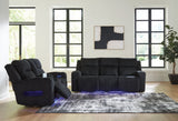 Forest Lake Black Power Reclining Living Room Set