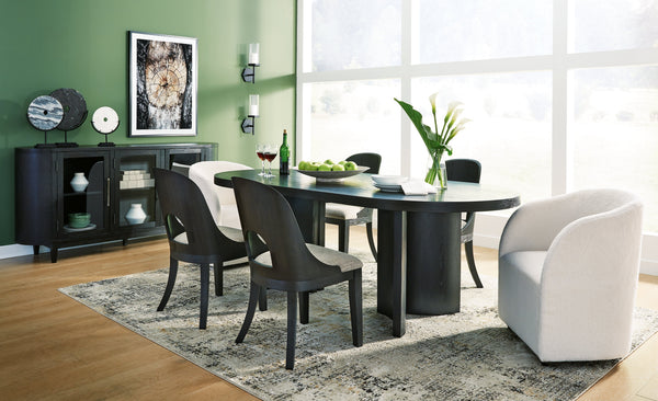 Rowanbeck Black Dining Room Set