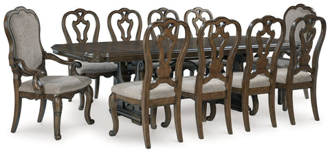 Maylee Dark Brown Extension Dining Room Set