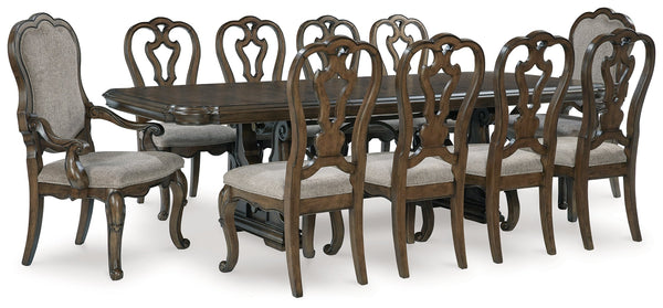 Maylee Dark Brown Extension Dining Room Set