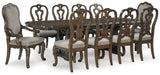 Maylee Dark Brown Extension Dining Room Set