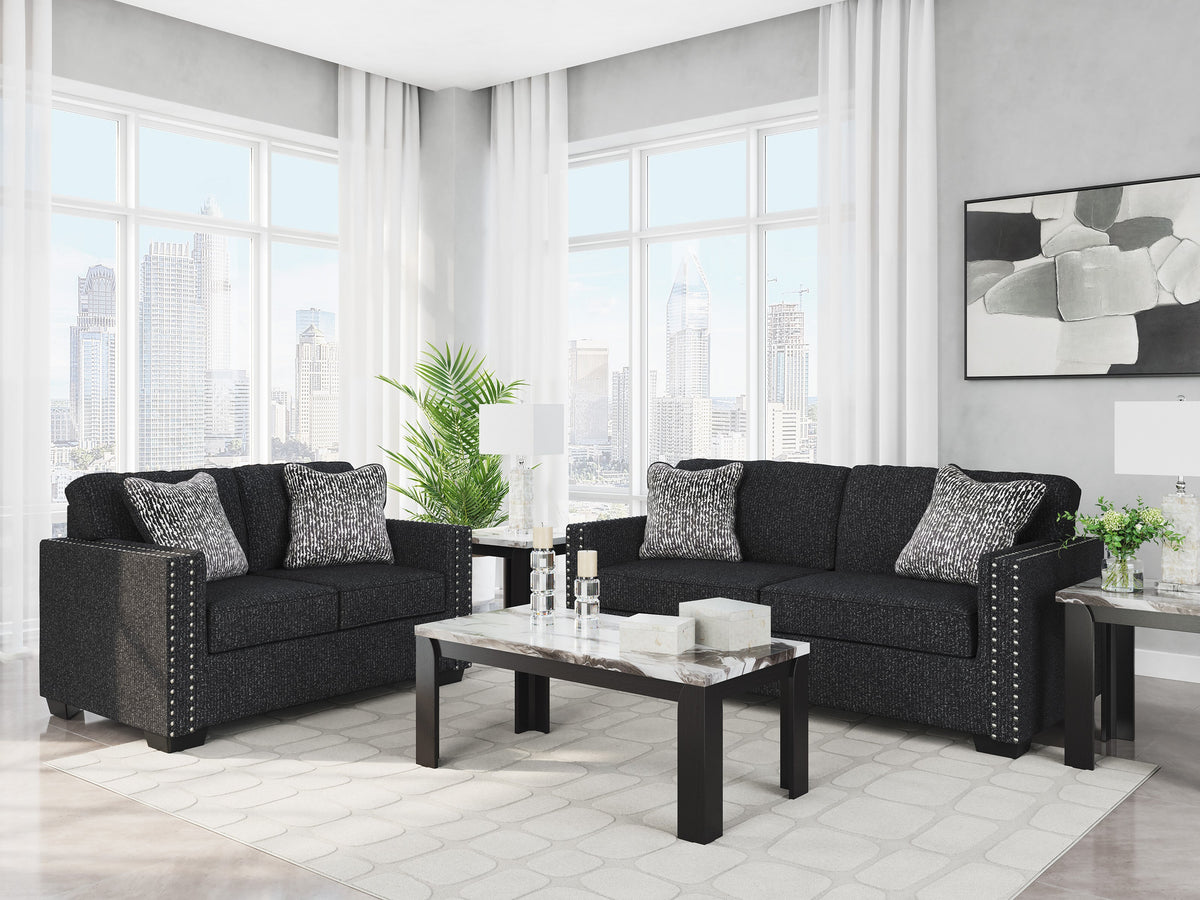 Jasmine Peaks Coal Living Room Set
