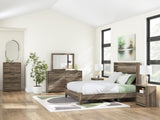 Elbrim Brown LED Panel Bedroom Set