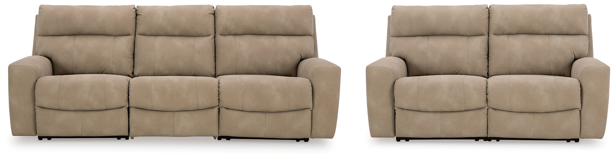 Next-Gen Sand DuraPella Power Reclining Living Room Set