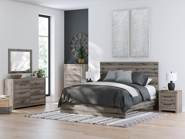 Graystorm Brown Gray Panel Bedroom Set