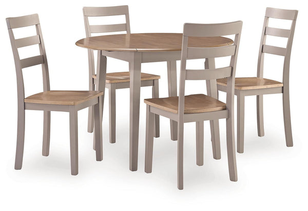 Harperfeld Natural/Gray Dining Room Set