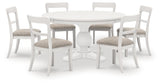 Greddinton White Dining Room Set