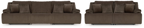 Top Tier Chocolate Reclining Living Room Set